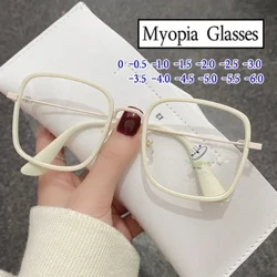 Moda pentru doamne, retro, pătrați mari, ochelari de vedere minus, ochelari de vedere pentru femei, antialbastru, ochelari pentru miopie, unisex, dioptrii, ochelari cu prescripție