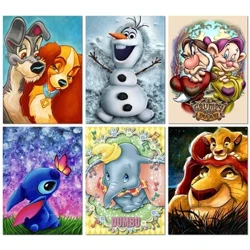 Disney pintura diamante dos desenhos animados lilo ponto cheshire gato elsa yoda mosaico bordado diy strass decoração do quarto das crianças presente