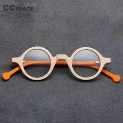 55724 vintage redondo acetato óculos quadro masculino prescrição óptica óculos quadro feminino coreia marca de luxo