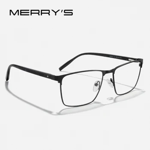 MERRYS DESIGN Tane Square Titanium Alloy Matatioata Fa'avaa Tamaitai Acetate Vaevae Mata Matatioata Male Pisinisi Matatioata Optical S2416