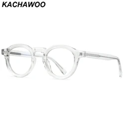 Kachawoo Retro Kính Tr90 Acetate Nam Đen Trong Suốt Màu Xám Kính Quang Học Gọng Nữ Unisex Phong Cách Hàn Quốc Kính Mắt Hot