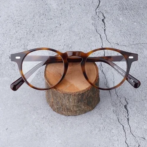 Gregory Peck Ochelari rotunzi transparenți pentru femei Rame de ochelari din acetat vintage Ochelari prescripți pentru femei Ochelari cu prescripție bărbați Ochelari pentru miopieOV5186