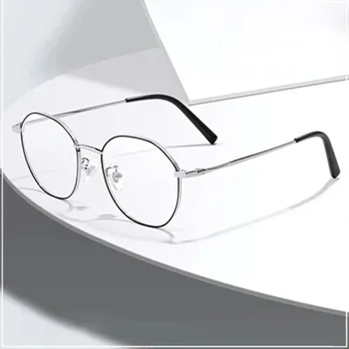 Metal Yuvarlak Anti Mavi Işık Gözlük Kadın Erkek Klasik Kare Gözlük Çerçeveleri Şeffaf Bilgisayar Gözlük Oculos Feminino