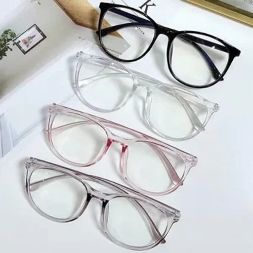 Trong Suốt Mới Kính Máy Tính Gọng Nam Nữ Chống Ánh Sáng Xanh Dương Tròn Kính Mắt Chặn Kính Quang Cảnh Tượng Kính Mắt 2024