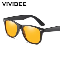 VIVIBEE – lunettes de jeu carrées classiques pour hommes et femmes, Anti-lumière bleue, jaunes, pour le bureau, avec filtre d'ordinateur
