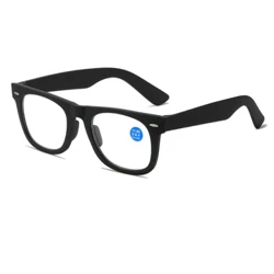 Izibuko Zokufunda Eziyisikwele I-Anti Blue Light Evimba Isifundi Sekhompyutha Yabesifazane Abesilisa I-Vintage Reading Presbyopic Eyewear 0 +1.0 kuya ku-+4.0