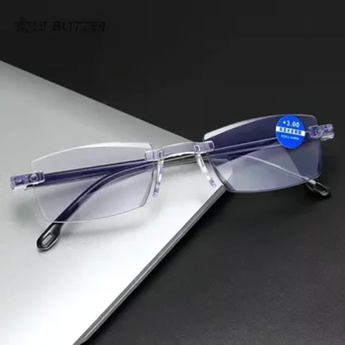 Gloiní Léitheoireachta Ultralight Elder d'Fhir Mná Lionsa Retro HD Solas Gorm Blocáil Eyewear Cearnóg Classic Fabhraí Farradharc