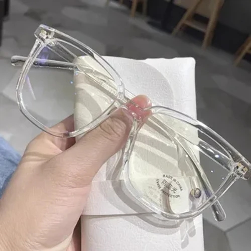 2023 Phụ Nữ Nam Chống Ánh Sáng Xanh Trong Suốt Máy Tính Kính Khung Tròn Kính Mắt Chặn Kính Quang Cảnh Tượng Kính Mắt