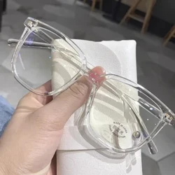 2023 Kvinnor Män Anti Blue Light Transparent Datorglasögon Ram Runda Glasögon Blockeringsglasögon Optisk Glasögonglasögon