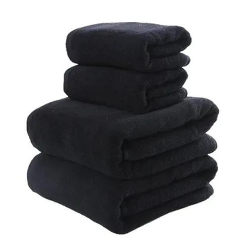Mikrofiberli hammam polotensasy, ýumşak, ýokary siňdiriş, çalt guratmak, sport, syýahat, solmaz, gözellik salonynyň polotensasy, gara