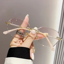 Ffrâm Torri Ultralight Merched Presbyopia Eyeglasses Blocio Golau Glas Sbectol Darllen Diopters Farsighted Eyewear+1.0 i +4.0