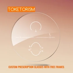 I-Toketorism Multifocal Lens Yenza ngokwezifiso I-Photochromic Anti Blue Light I-Progressive Prescription glasses MF156