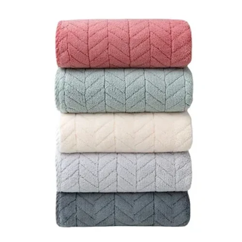 Fortykket Coral Velvet Håndklæde Voksen Badehåndklæde Husholdningshurtig renseri Ansigtshåndklæde Microfiber Håndklæder