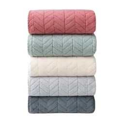 Handuk Beludru Karang Tebal Handuk Mandi Dewasa Handuk Mandi Rumah Tangga Cepat Kering Handuk Wajah Handuk Microfiber