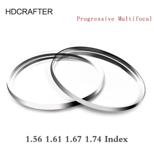 2 PCs 1.56 1.61 1.67 1.74 Progressive Multifocal เลนส์แว่นตาสายตาสั้นอ่าน Optical Glass Prism เลนส์ Aspheric
