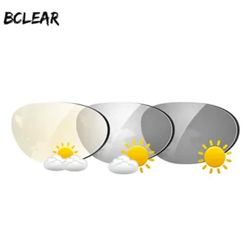 BCLEAR1.61 Aspheric Reseta Photochromic Lens Sunglass Lens Single Vision Panlabas na Chameleon Grey Brown Myopia Astigmatism