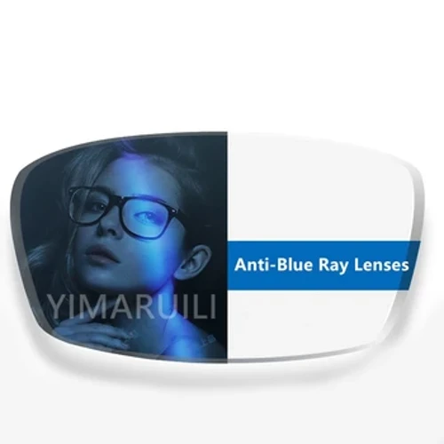 YIMARUILI 1,56 1,61 1,67 1,74 Anti Blue Ray CR-39 Resin Receptlinser Myopi og Hyperopia optiske linser