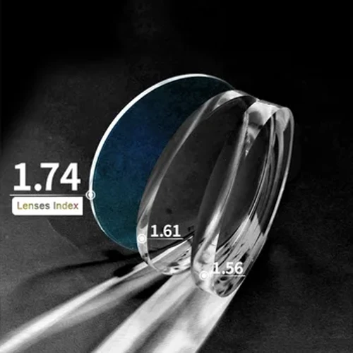 1.74 I-Single Vision High Refractive Index I-Aspheric Optical Eyeglasses Kadokotela Amalensi Okulwa Nokuklwebheka Nokukhanya