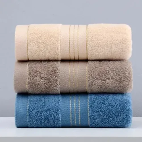 2 Handtücher Verdickte Absorbent Handduch Pure Cotton Quick Absorbent Soft Quick Dry Thickened Face Handduch