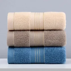 2 khăn làm dày khăn tắm tinh khiết cotton nhanh chóng hấp thụ mềm nhanh chóng khô mặt dày