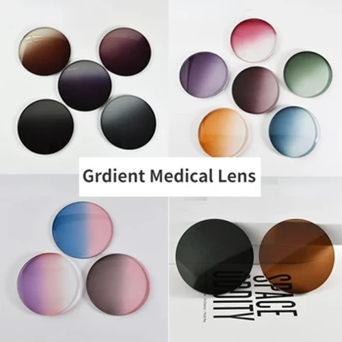 CR39 Single Vision Gradient Series tonede brilleglass Uv400 anti-ripebelegg 1,56 1,61 linse