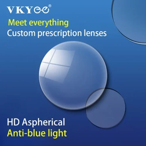 Propesyonal na Custom na Inireresetang Salamin CR39 Anti-blue Light Optical na Salaming Lens 1.56/1.61/1.67 Anti-blue Light Lens