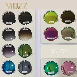 MUZZ 1.56/1.61/1.67/1.74 Inkomba Isibuko Esinemibala Emibalabala Yezibuko Zamehlo Lens Lens Lens CR-39 UV Protection Sun Glasses 2PCS