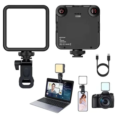 Lampe vidéo Portable à Clip LED, 3000K-6000K, éclairage bicolore, chaussure froide pour appareil photo DSLR, caméscope Gopro Vlog
