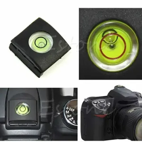Flash Hot Shoe Cover Bubble Spirit Level for Canon for Nikon Olympus Camera Drop Shipping