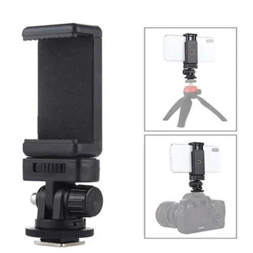Universal Camera Flash Hot Shoe Mount Adapter puhelimen jalustan pidike Clip Cold Shoe for DSLR Canon Nikon Sony Photography Vlogging