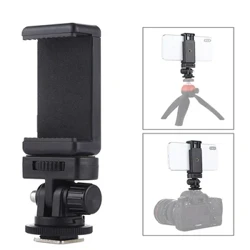 Adattatore per montaggio su slitta calda per flash universale per fotocamera Supporto per treppiede per telefono Clip per slitta fredda per DSLR Canon Nikon Sony Fotografia Vlogging