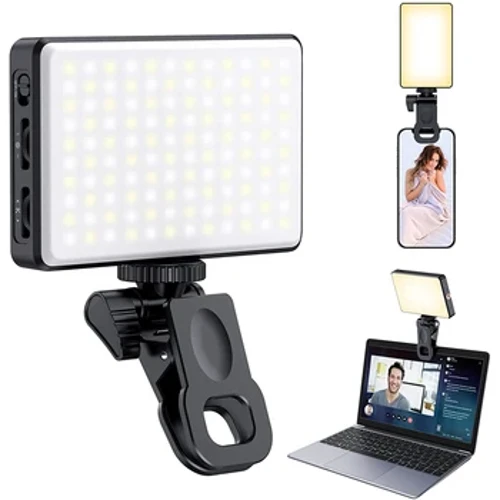 LED Selfie Argia Telefonoa Betetzeko Argia 120 LED 3000mAh Bideo-argi eramangarria kargagarria Tiktok Vlog Bideo Konferentzia Selfierako