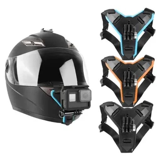 Support de menton pour moto, sangles de casque, pour GoPro Hero 10 9 8 7 6 5 4 3 Yi, support complet pour caméra de sport d'action
