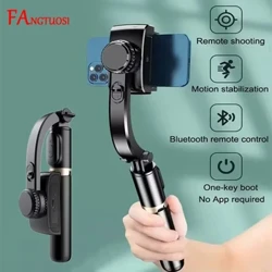 FANGTUOSI mobil videó stabilizátor Bluetooth szelfi stick állvány Gimbal stabilizátor okostelefonhoz Élő függőleges felvétel tartó