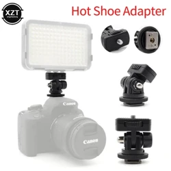 Ubungcweti Obusha 1/4" I-Screw Hot Shoe Mount Adapter Adjustable Angle Pole ye-DSLR Camera Canon Nikon Flash LED Light Monitor