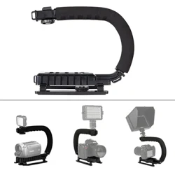 U C-vormige houdergreep Video Handheld-stabilisator voor DSLR Nikon Sony-camera en lichte draagbare SLR Steadicam voor Gopro