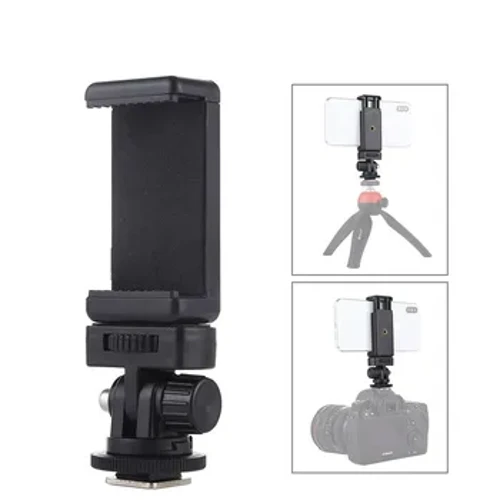 Kamera Gyzgyn aýakgap Telefon eýesi Monitor Çeýe Tripod Adapter w iPhone üçin sowuk aýakgap dagy Samsung Canon Nikon Sony DSLR Kamera