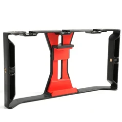 Hot 2024 Neien Handy Videokamera Stabilisator, SmartPhone Film Making Rig Cage, Handy Grip Holder Bracket Stabilisator