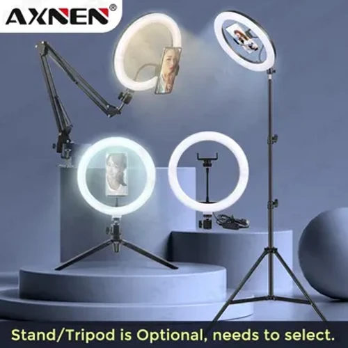 LED Selfie Ring Light Photography Video Light,Opsyonal na Tripod Stand,8/10 Inch RingLight na may Phone Holder para sa Live Streaming