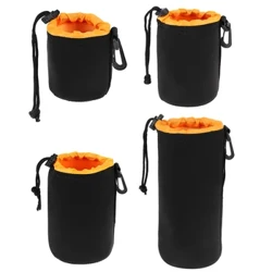 Camera Lens Pouch Bag Neoprene Waterproof Soft Video Camera Lens Pouch Bag Case Para sa Canon Sony para sa Karamihan sa Digital SLR Camera