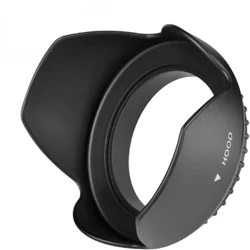 49MM Digital Tulip Flower modlysblænde til Canon EOS M6 M50 M50 Mark II M100 M200 kameraer med 15-45mm objektiv 18-55mm objektiv