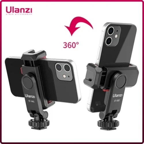 Ulanzi ST-06S Chụp Thẳng Đứng Giá Gắn Điện Thoại Giá Đỡ Máy Ảnh DSLR Gắn Màn Hình Gắn Chân Máy Kẹp Cho Điện Thoại Thông Minh Vlog Chụp Hình