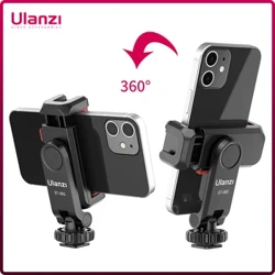 Ulanzi ST-06S Chụp Thẳng Đứng Giá Gắn Điện Thoại Giá Đỡ Máy Ảnh DSLR Gắn Màn Hình Gắn Chân Máy Kẹp Cho Điện Thoại Thông Minh Vlog Chụp Hình