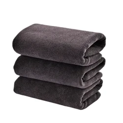 Serviette de séchage de cheveux en microfibre, 5 pièces, noir et blanc, résistant à l'eau de javel, pour Salon de coiffure, Spa, bain, Spa