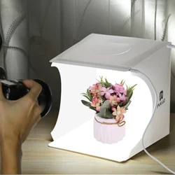 PULUZ Portable Photo Studio Upigaji picha 1 2 Paneli ya Kukunja ya LED Sanduku la Kuangaza Studio ya Kupiga Kisanduku cha Hema la Kusambaza Sanduku Nyepesi