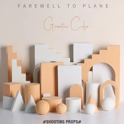Câmera fotografia acessórios fundo cubo geométrico kits arte foto adereços para batom jóias brinquedo cuidados com a pele produtos de beleza