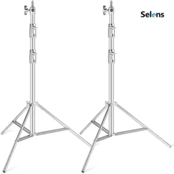 I-Selens Adjustable Stainless Stainless Light Ima I-Heavy Duty Tripod Stand amakhithi wesithombe sestudiyo sezithombe Props Tripode Bracket 삼각대