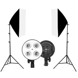 Selens Photography Softbox Lighting Kit Four Lamp Softbox Kit 50x70CM Soft Box Oprema Osnovna oprema Photo Studio Kit Snimanje softboks