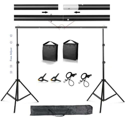 Support d'arrière-plan pour Studio Photo, Kit d'arrière-plan Chromakey, cadre d'écran vert, système de Support, trépied réglable