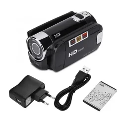 Camcorder Digidol 16MP 16X HD 720P Camera Fideo Digidol Llawn HD 16MP 270 gradd Sgrîn Cylchdroi 16X Saethiad Nos Chwyddo POETH